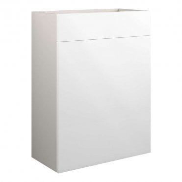 Eden 600mm Standard WC Unit - White Gloss (Grey Cabinet)
