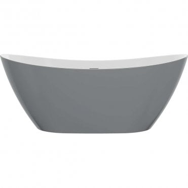 Edge 1700mm x 780mm Modern Freestanding Bath - Grey