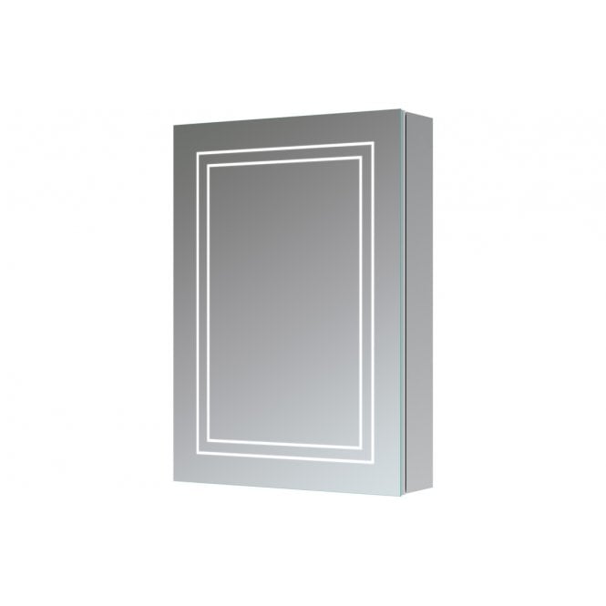 Dove Bathrooms Edge 500mm 1 Door Front-Lit LED Mirror Cabinet