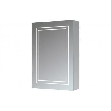 Edge 500mm 1 Door Front-Lit LED Mirror Cabinet