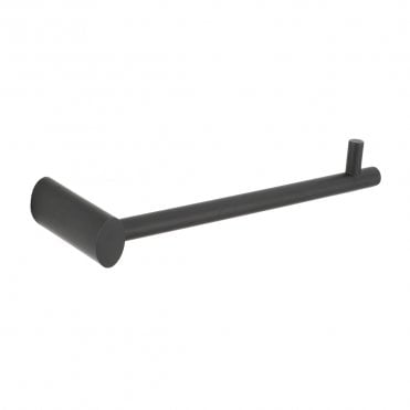 Elliptical Black Toilet Roll Holder
