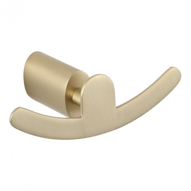 Dove Bathrooms Elliptical Brushed Brass Robe Hook