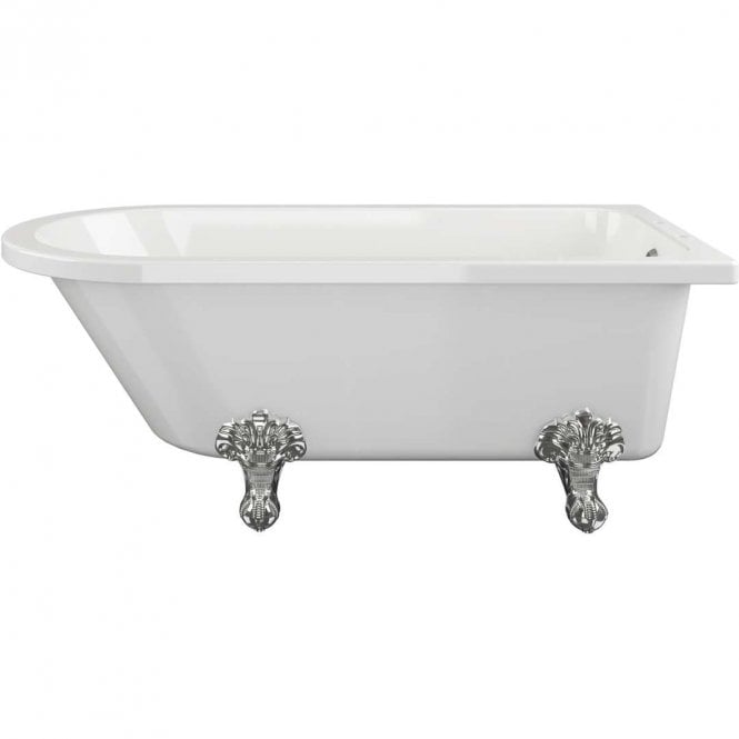 Dove Bathrooms Ellison Freestanding 1500mm x 750mm 2TH Corner Bath with Feet