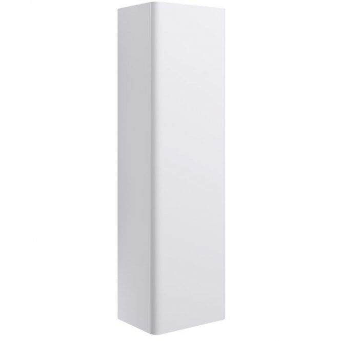 Dove Bathrooms Eloisa 350mm Wall Hung 1 Door Tall Unit - Matt White