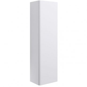 Eloisa 350mm Wall Hung 1 Door Tall Unit - Matt White