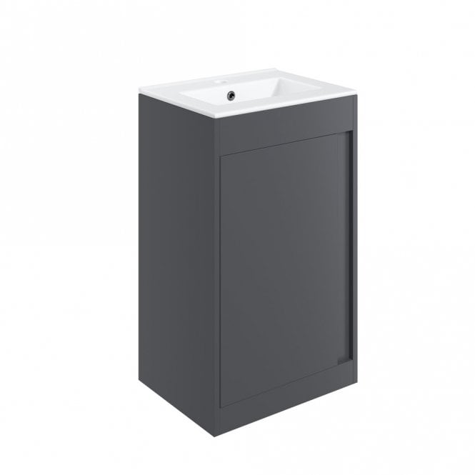 Dove Bathrooms Essence 510mm Floor Standing Vanity & Basin - Graphite Grey