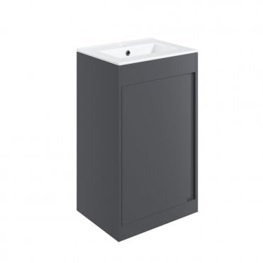 Essence 510mm Floor Standing Vanity & Basin - Graphite Grey