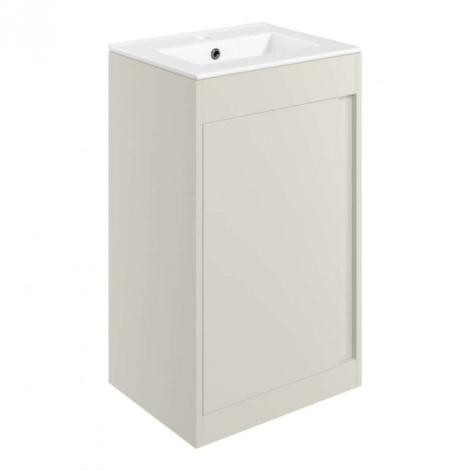 Dove Bathrooms Essence 510mm Floor Standing Vanity & Basin - Matt Latte