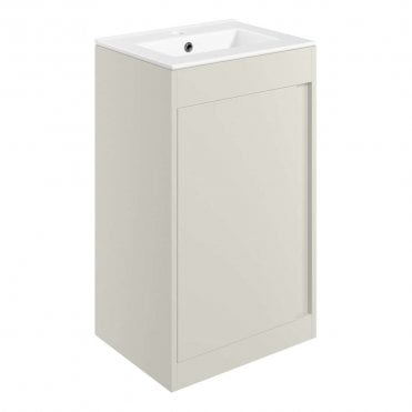 Essence 510mm Floor Standing Vanity & Basin - Matt Latte