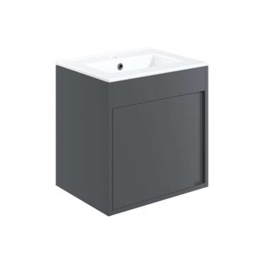 Essence 510mm Wall Hung Vanity Unit & Basin - Graphite Grey