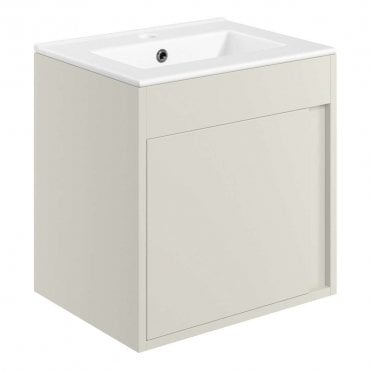 Essence 510mm Wall Hung Vanity Unit & Basin - Matt Latte