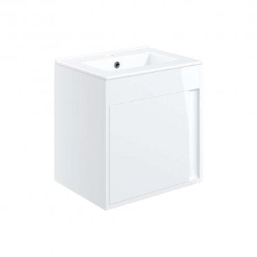 Essence 510mm Wall Hung Vanity Unit & Basin - White
