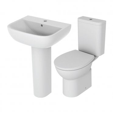 Essentials 4-Piece Pedestal Basin & Close Coupled WC Pack