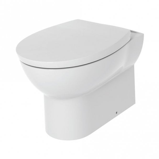 Dove Bathrooms Essentials Rimless Back to Wall Toilet & Soft Close Seat
