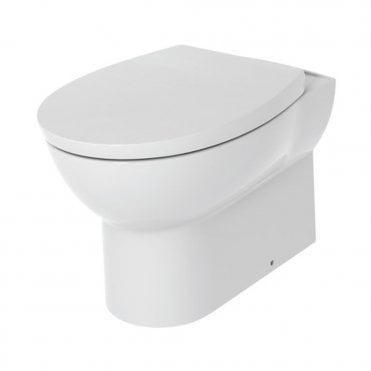 Essentials Rimless Back to Wall Toilet & Soft Close Seat