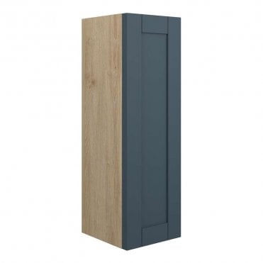 Etta 200mm Slim Base Unit - Matt Arley Blue (Oak Cabinet)