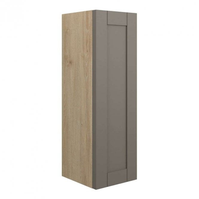 Dove Bathrooms Etta 200mm Slim Base Unit - Matt Stone (Oak Cabinet)