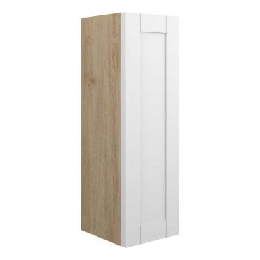 Etta 200mm Slim Base Unit - Matt White (Oak Cabinet)