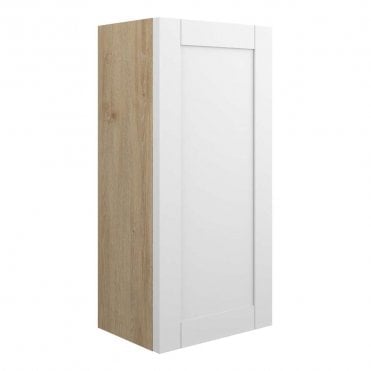 Etta 300mm Slim Base Unit - Matt White (Oak Cabinet)