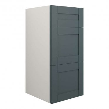 Etta 300mm Standard 3 Drawer Unit - Matt Green (Grey Cabinet)