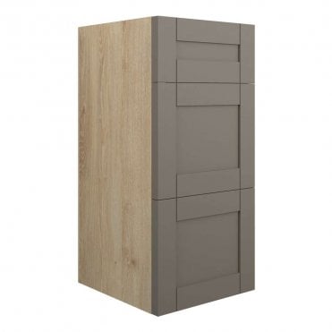 Etta 300mm Standard 3 Drawer Unit - Matt Stone (Oak Cabinet)