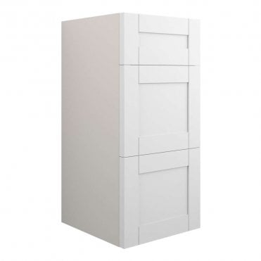 Etta 300mm Standard 3 Drawer Unit - Matt White (Grey Cabinet)