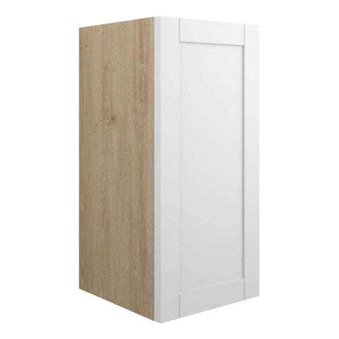 Dove Bathrooms Etta 300mm Standard Base Unit - Matt White (Oak Cabinet)
