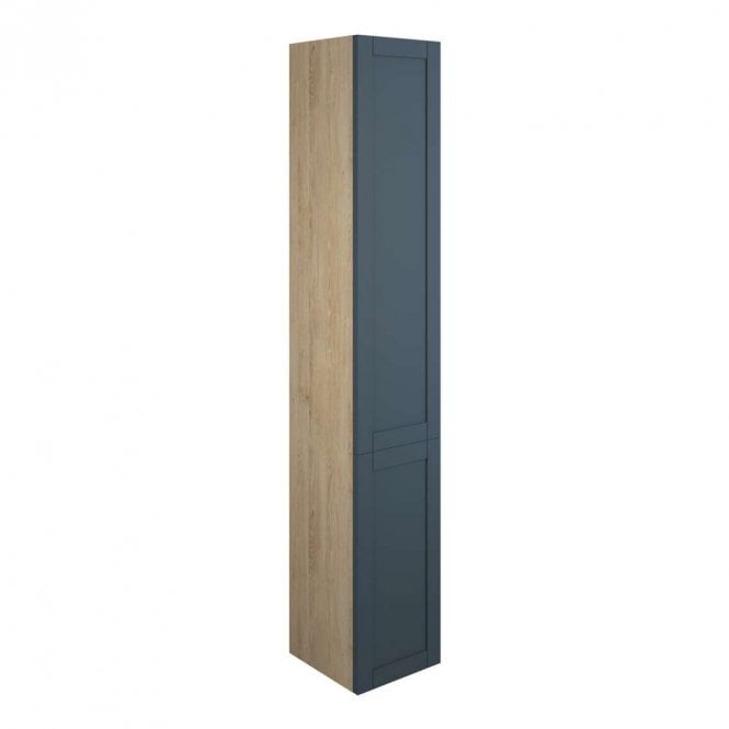 Dove Bathrooms Etta 300mm Tall Unit - Matt Arley Blue (Oak Cabinet)