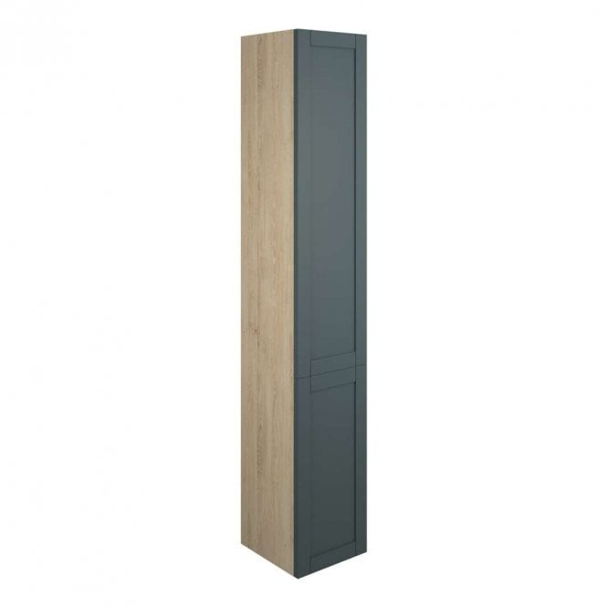 Dove Bathrooms Etta 300mm Tall Unit - Matt Green (Oak Cabinet)