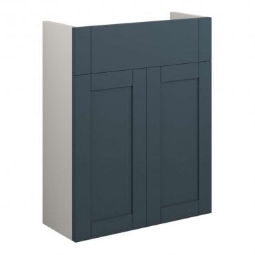Etta 500mm Slim Basin Unit - Matt Arley Blue (Grey Cabinet)