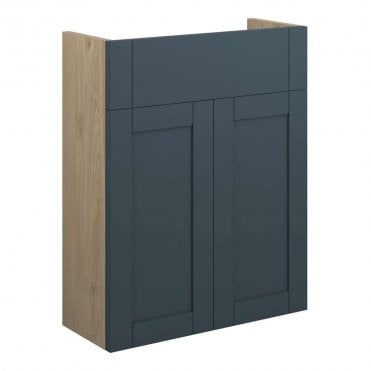 Etta 500mm Slim Basin Unit - Matt Arley Blue (Oak Cabinet)
