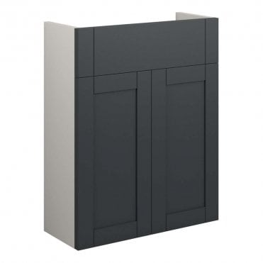 Etta 500mm Slim Basin Unit - Matt Graphite Grey (Grey Cabinet)