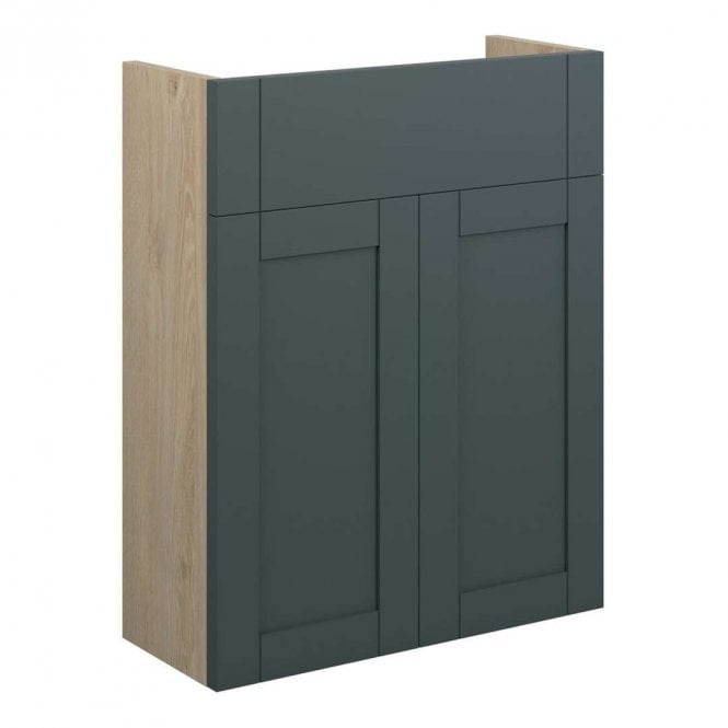 Dove Bathrooms Etta 500mm Slim Basin Unit - Matt Green (Oak Cabinet)