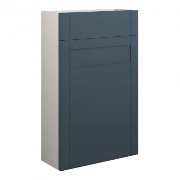 Etta 500mm Slim WC Unit - Matt Arley Blue (Grey Cabinet)