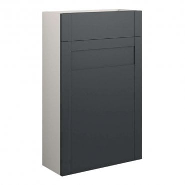 Etta 500mm Slim WC Unit - Matt Graphite Grey (Grey Cabinet)