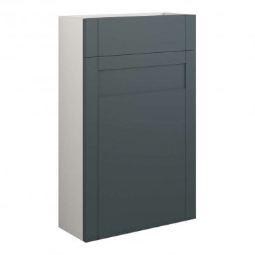 Etta 500mm Slim WC Unit - Matt Green (Grey Cabinet)