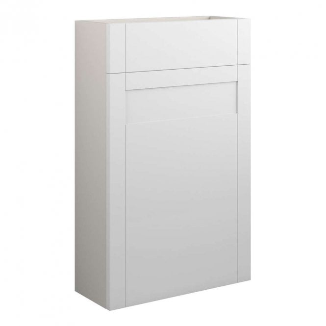 Dove Bathrooms Etta 500mm Slim WC Unit - Matt White (Grey Cabinet)