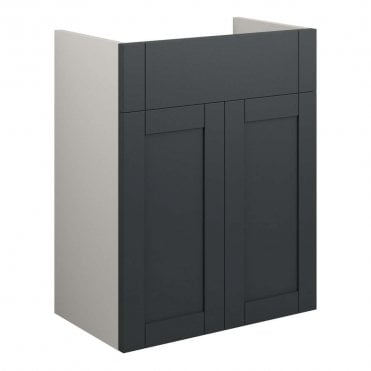 Etta 500mm Standard Basin Unit - Matt Graphite Grey (Grey Cabinet)