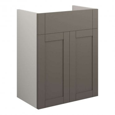Etta 500mm Standard Basin Unit - Matt Stone (Grey Cabinet)