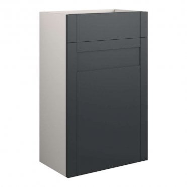 Etta 500mm Standard WC Unit - Matt Graphite Grey (Grey Cabinet)