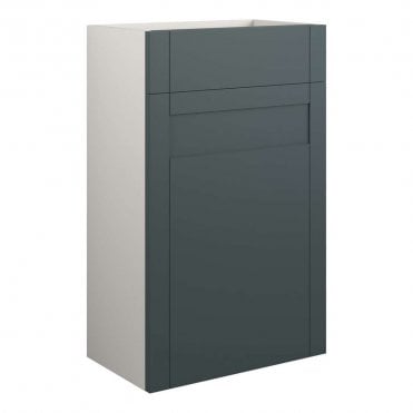 Etta 500mm Standard WC Unit - Matt Green (Grey Cabinet)