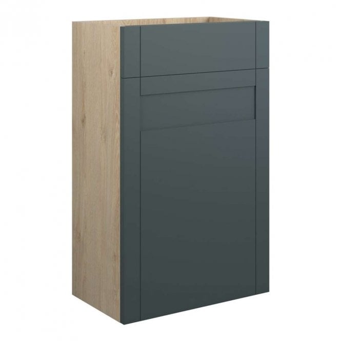 Dove Bathrooms Etta 500mm Standard WC Unit - Matt Green (Oak Cabinet)