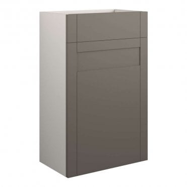 Etta 500mm Standard WC Unit - Matt Stone (Grey Cabinet)