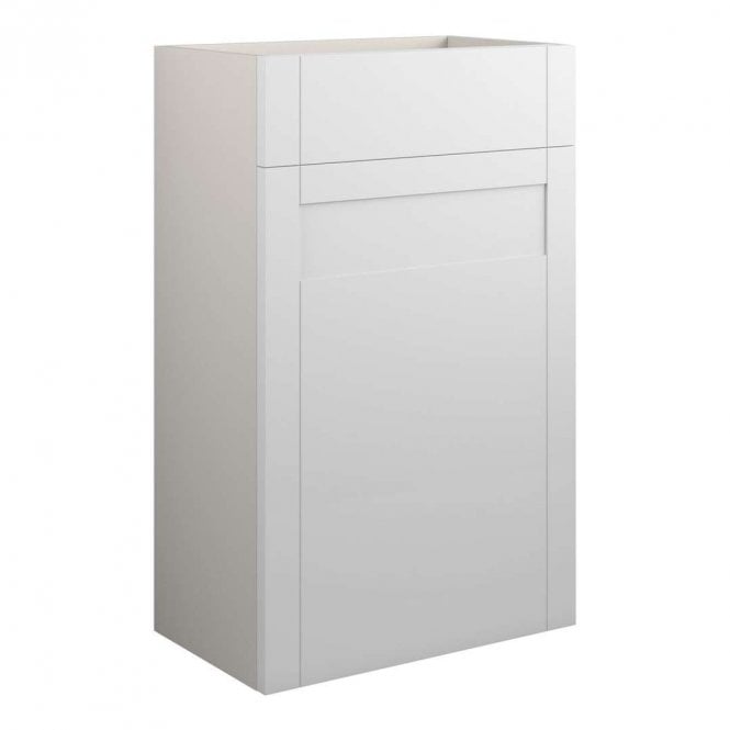 Dove Bathrooms Etta 500mm Standard WC Unit - Matt White (Grey Cabinet)