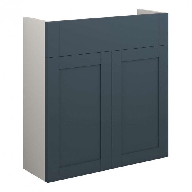 Dove Bathrooms Etta 600mm Slim Basin Unit - Matt Arley Blue (Grey Cabinet)