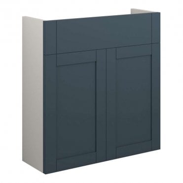 Etta 600mm Slim Basin Unit - Matt Arley Blue (Grey Cabinet)