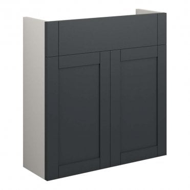 Etta 600mm Slim Basin Unit - Matt Graphite Grey (Grey Cabinet)