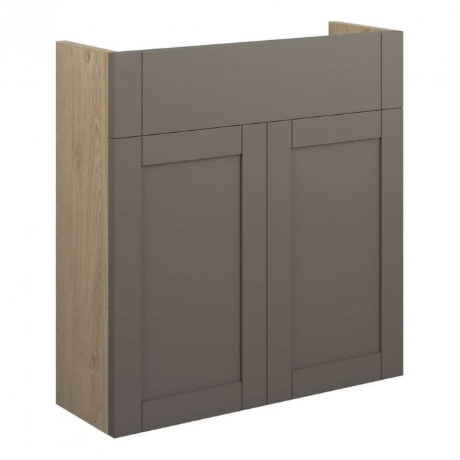 Dove Bathrooms Etta 600mm Slim Basin Unit - Matt Stone (Oak Cabinet)