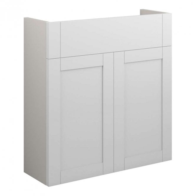Dove Bathrooms Etta 600mm Slim Basin Unit - Matt White (Grey Cabinet)