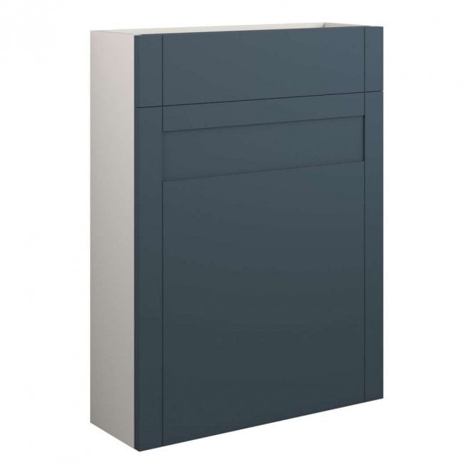 Dove Bathrooms Etta 600mm Slim WC Unit - Matt Arley Blue (Grey Cabinet)